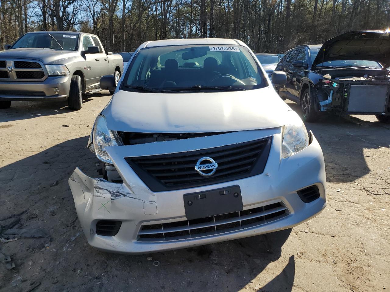 2012 Nissan Versa VIN 3N1CN7AP0CL857156 Copart auction photo, front end damage thumbnail 5