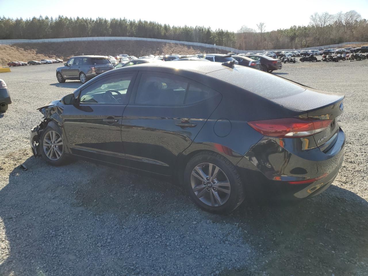 2017 Hyundai Elantra VIN 5NPD84LF4HH114017 Copart auction photo, front end / side damage thumbnail 2