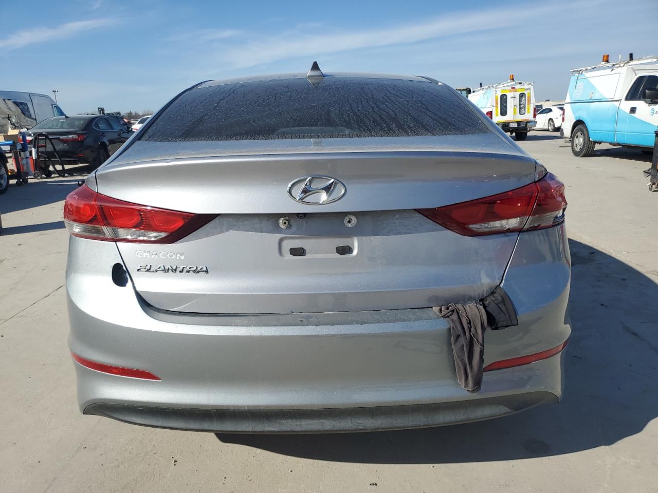 2017 Hyundai Elantra VIN 5NPD84LF7HH099562 Copart auction photo, front end / hail damage thumbnail 6