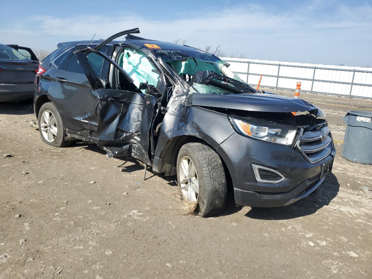 2016 Ford Edge VIN 2FMPK4J80GBC09912 Copart auction photo, biohazard/chemical / all over damage thumbnail 4