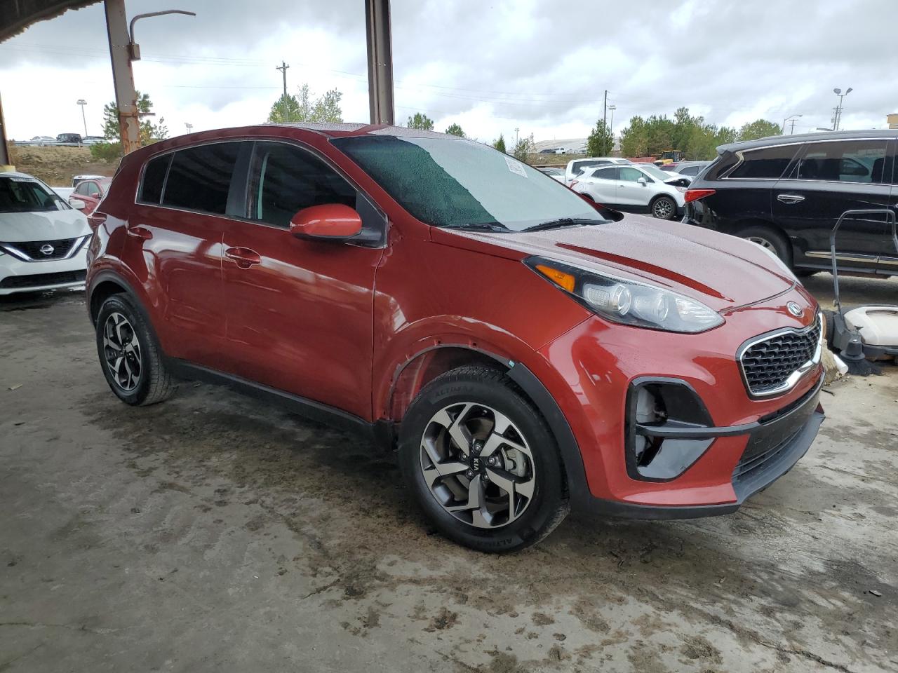 2021 KIA Sportage VIN KNDPM3AC6M7873228 Copart auction photo, front end damage thumbnail 4