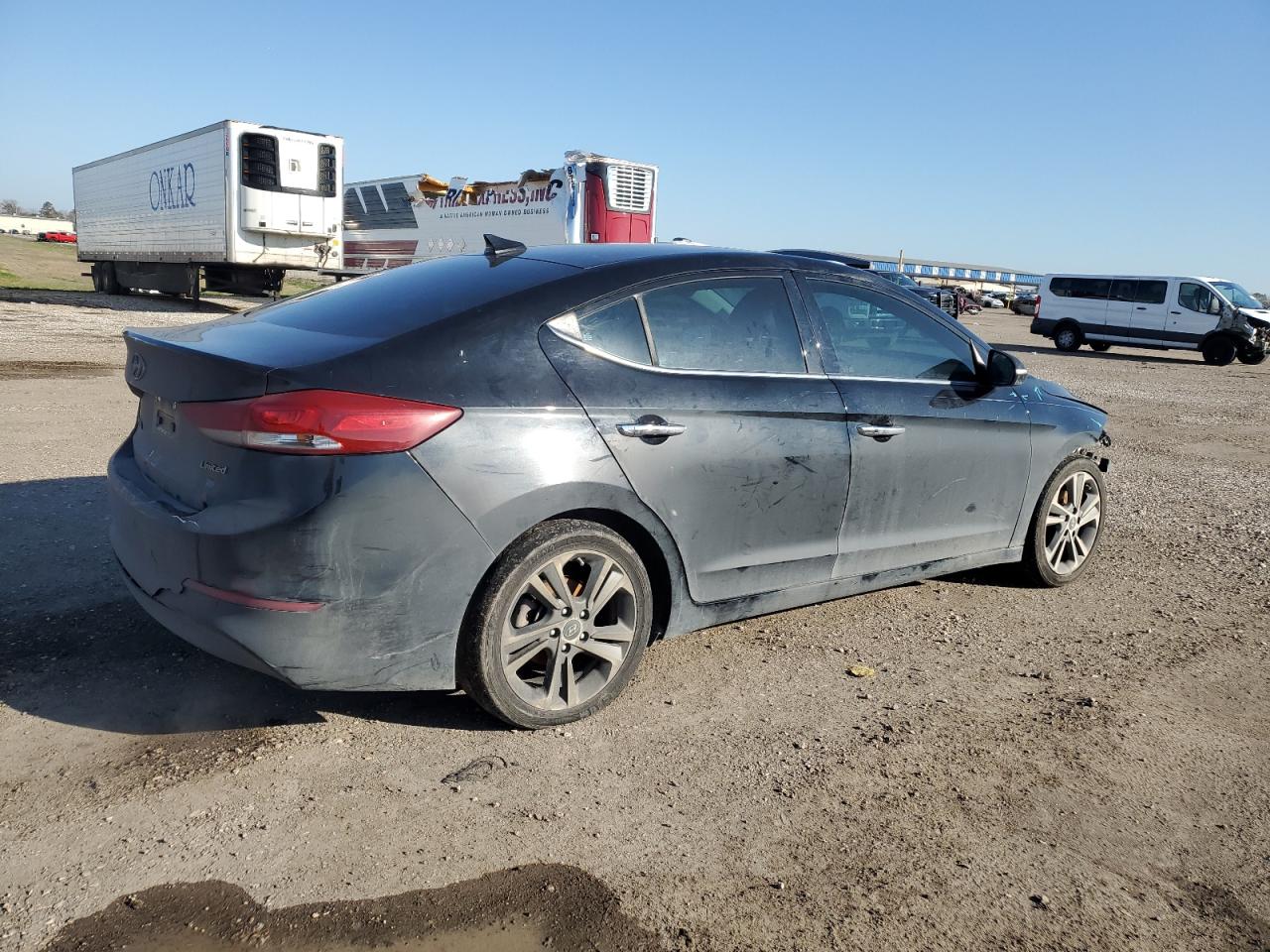 2017 Hyundai Elantra VIN 5NPD84LF2HH029807 Copart auction photo, front end / rear end damage thumbnail 3