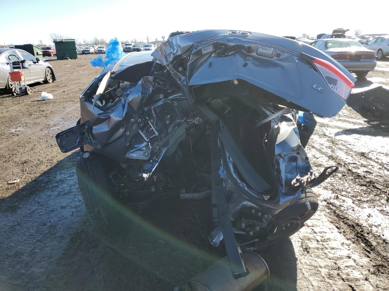2022 Toyota Corolla VIN JTDEPMAE5NJ222960 Copart auction photo, all over damage thumbnail 6
