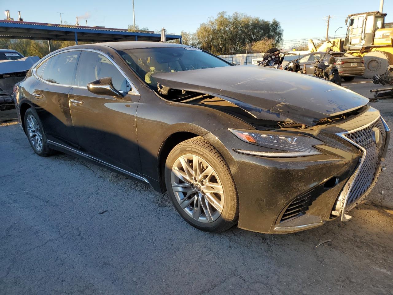 2018 Lexus LS VIN JTHB51FF3J5004008 Copart auction photo, front end / side damage thumbnail 4