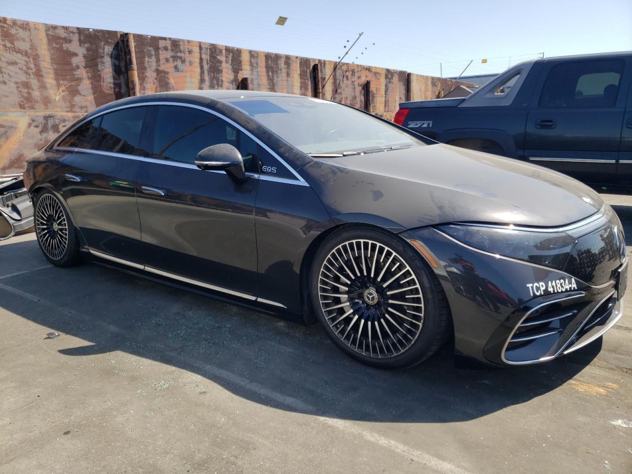 2022 Mercedes-Benz EQS VIN W1KCG2DB4NA004205 Copart auction photo, rear end damage thumbnail 4