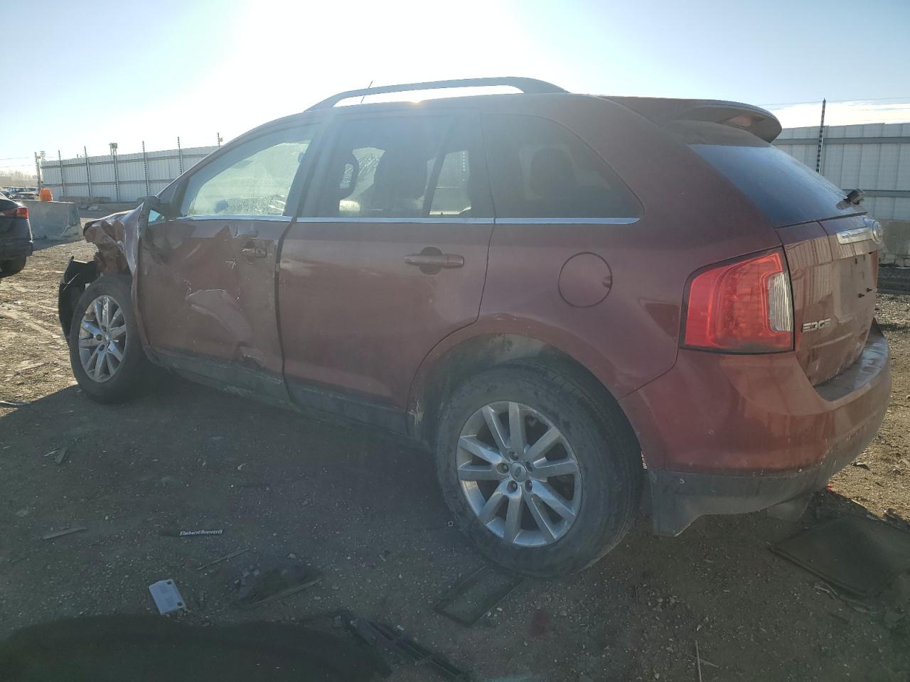 2014 Ford Edge VIN 2FMDK4KC4EBA71875 Copart auction photo, front end / side damage thumbnail 2