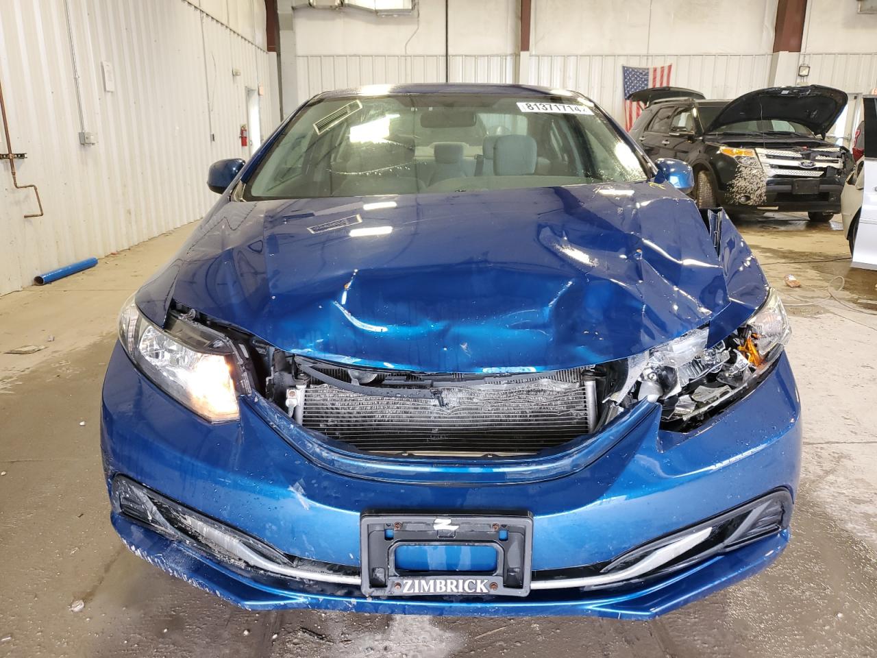 2013 Honda Civic VIN 19XFB2F52DE078425 Copart auction photo, front end damage thumbnail 5