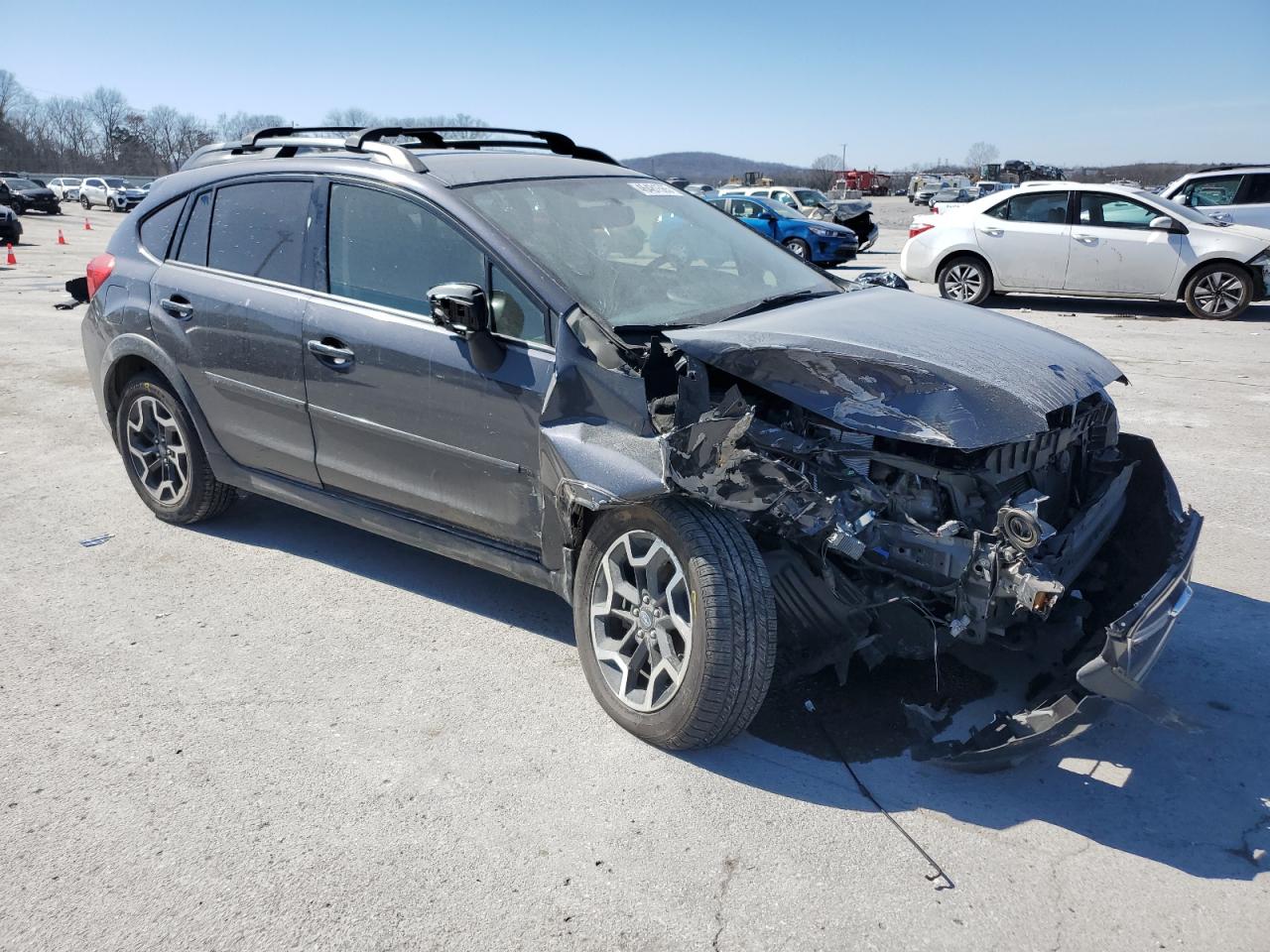 2016 Subaru XV VIN JF2GPAKCXGH203708 Copart auction photo, front end / side damage thumbnail 4