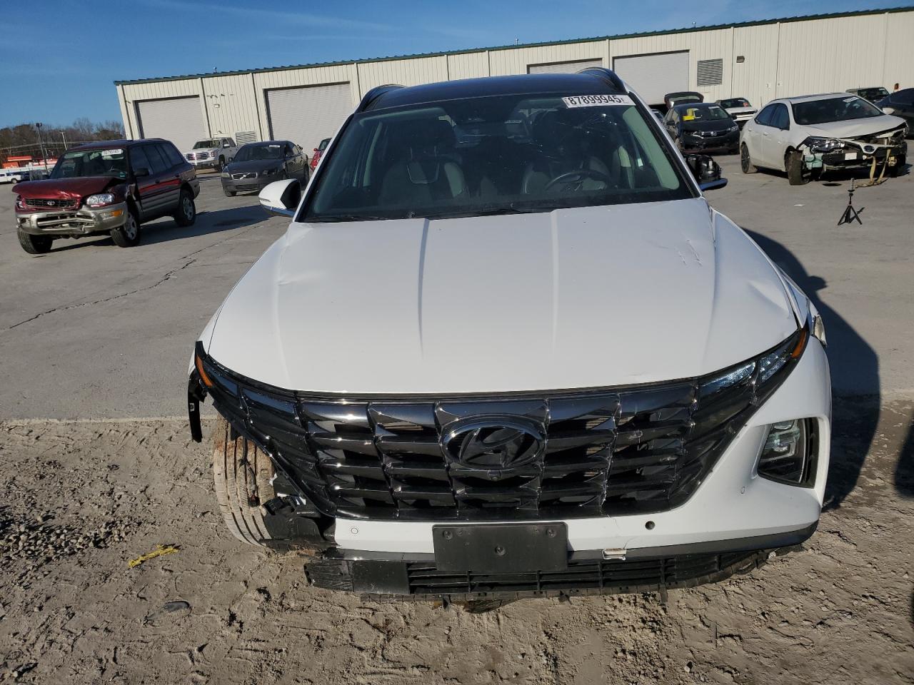 2022 Hyundai Tucson VIN 5NMJECAE8NH022448 Copart auction photo, front end / front end damage thumbnail 5