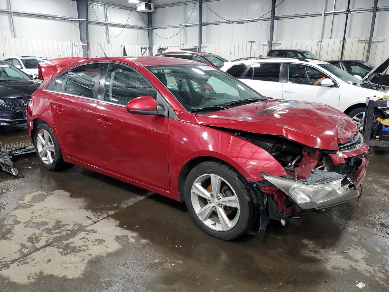 2013 Chevrolet Cruze VIN 1G1PH5SB5D7301744 Copart auction photo, front end / rear end damage thumbnail 4