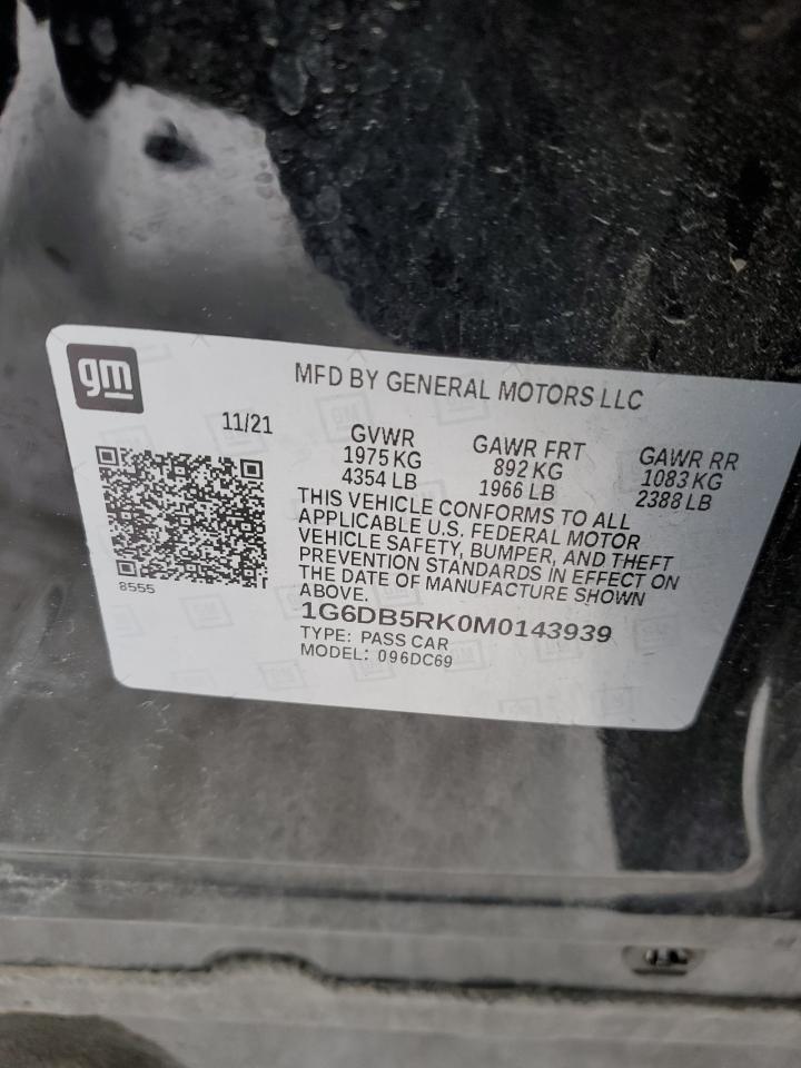 2021 Cadillac CT4 VIN 1G6DB5RK0M0143939 Copart auction photo, all over damage thumbnail 12