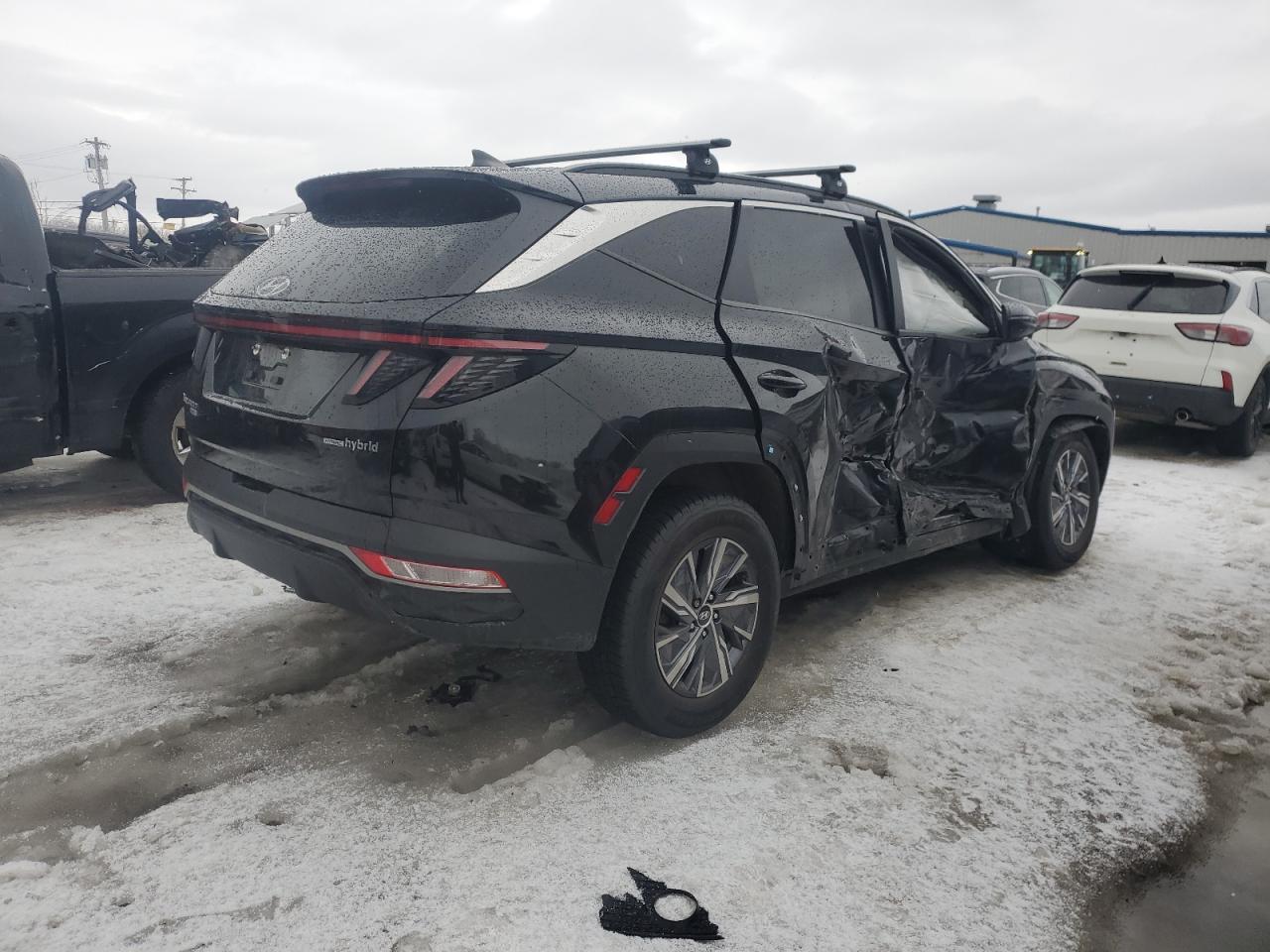 2022 Hyundai Tucson VIN KM8JBCA18NU030527 Copart auction photo, side damage thumbnail 3