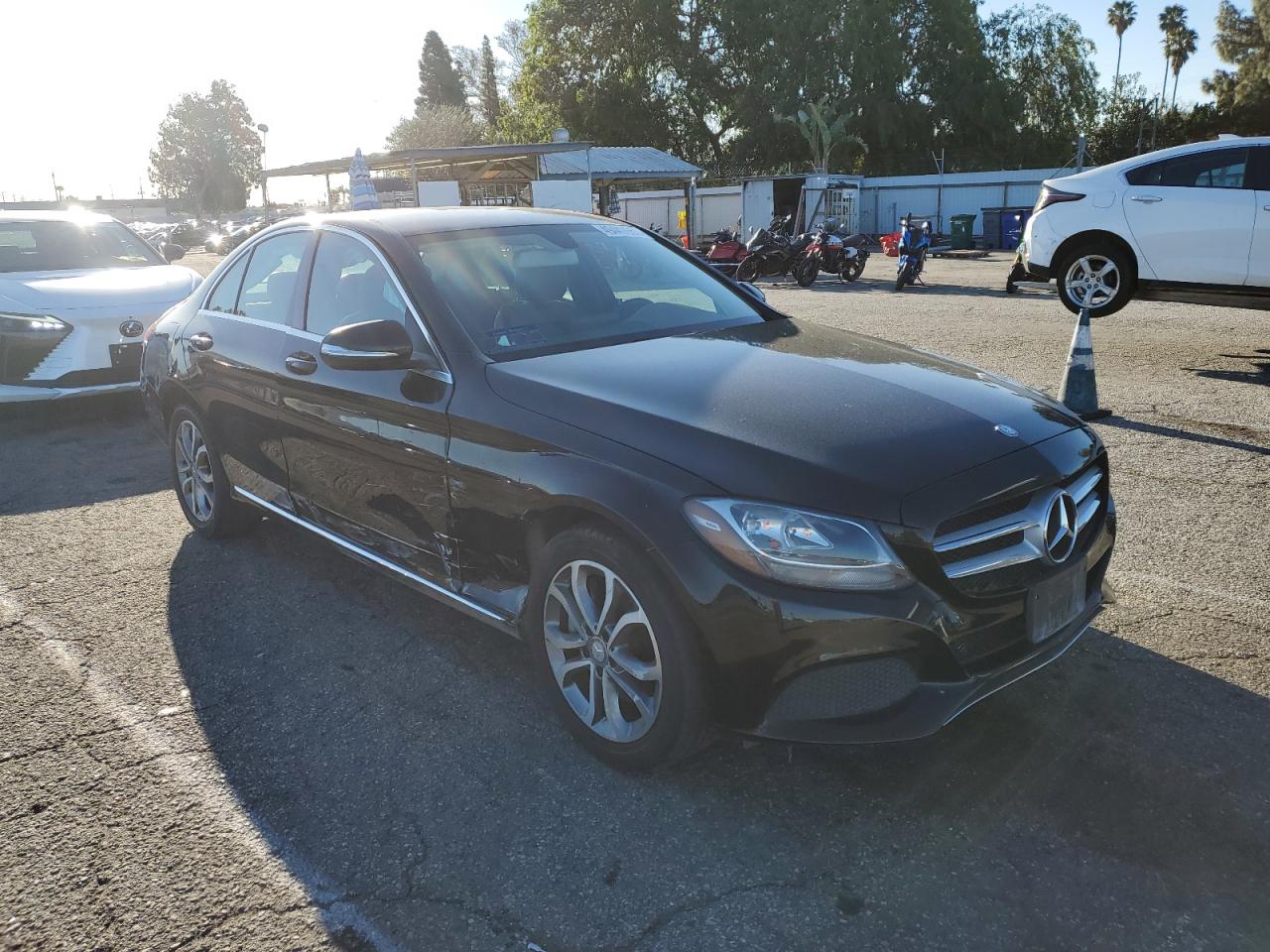 2015 Mercedes-Benz C-klasse VIN 55SWF4KB0FU021020 Copart auction photo, side damage thumbnail 4