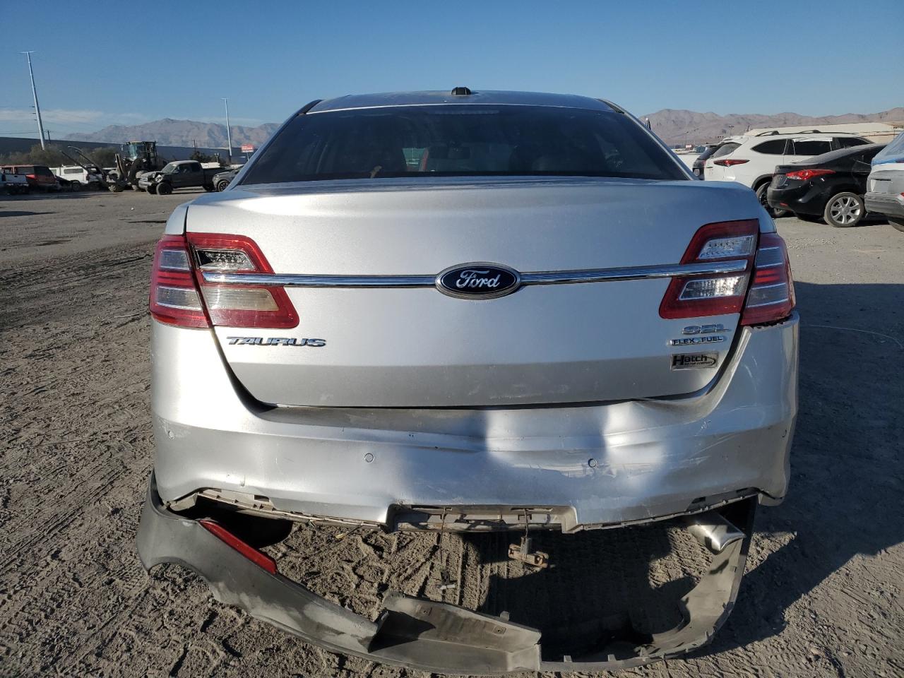 2013 Ford Taurus VIN 1FAHP2E83DG221541 Copart auction photo, front end / rear end damage thumbnail 6