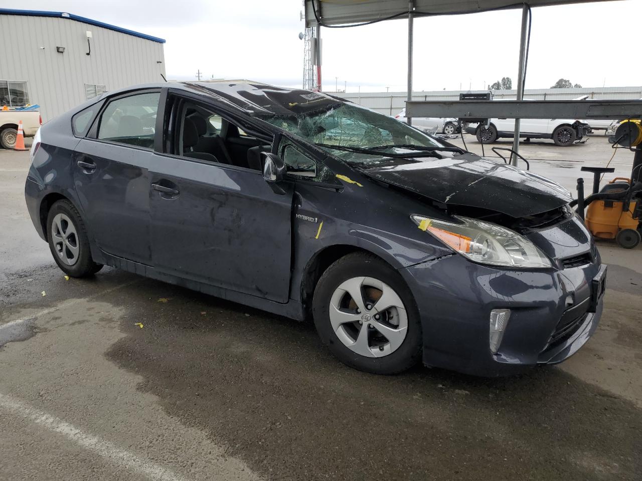 2014 Toyota Prius VIN JTDKN3DU0E0383065 Copart auction photo, rollover damage thumbnail 4