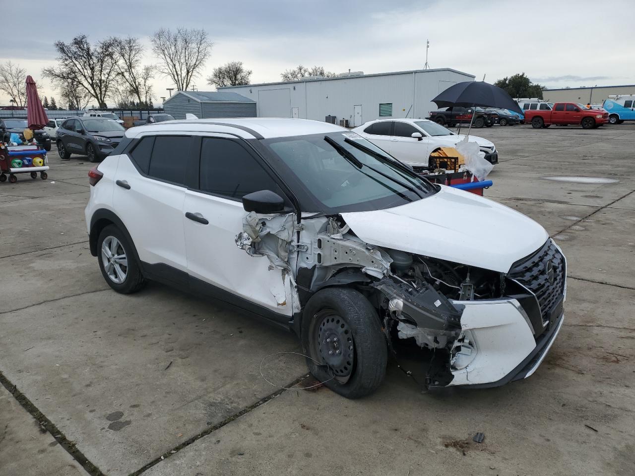 2021 Nissan Kicks VIN 3N1CP5BV2ML544980 Copart auction photo, front end / side damage thumbnail 4