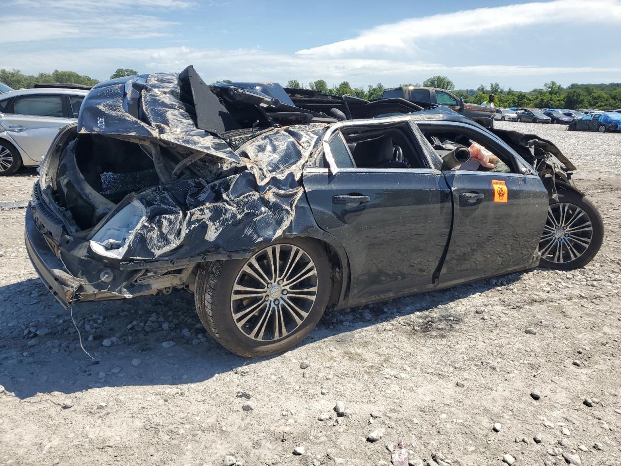 2013 Chrysler 300 VIN 2C3CCAGG5DH529351 Copart auction photo, rollover / all over damage thumbnail 3