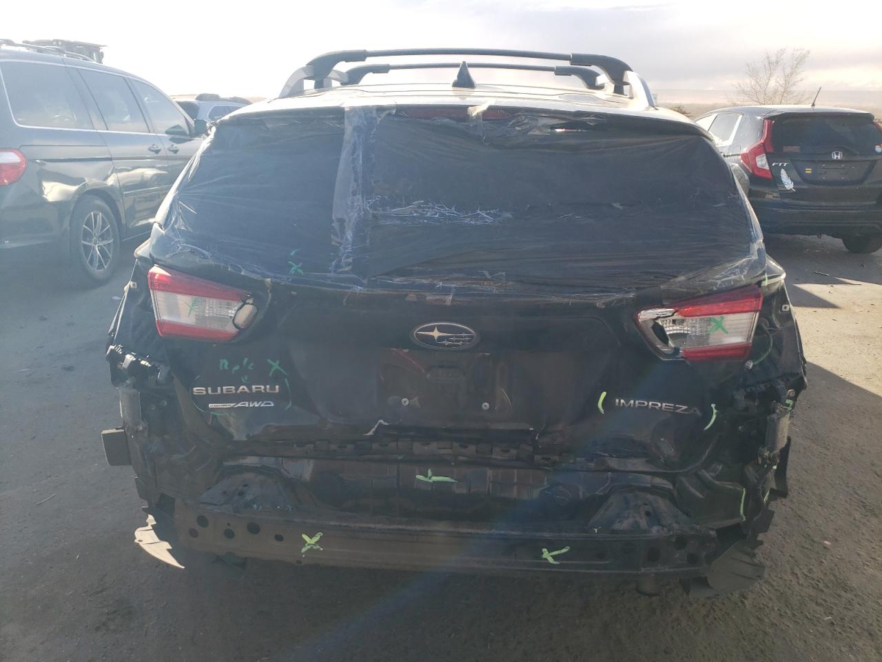 2018 Subaru Impreza VIN 4S3GTAD61J3715332 Copart auction photo, rear end damage thumbnail 6