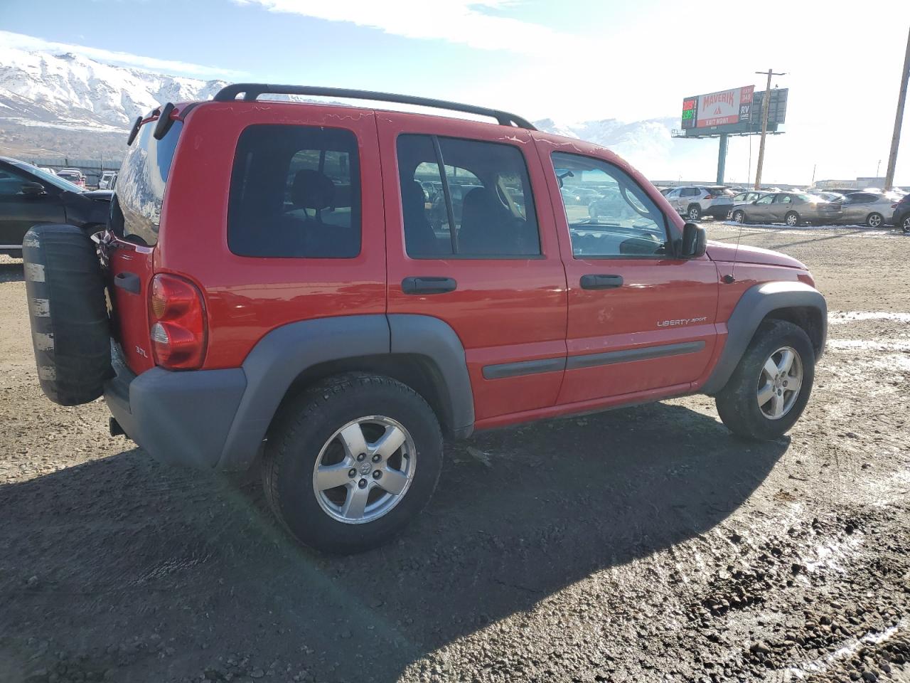 2003 Jeep Liberty (North America) VIN 1J4GL48K23W614031 Copart auction photo, rear end / side damage thumbnail 3