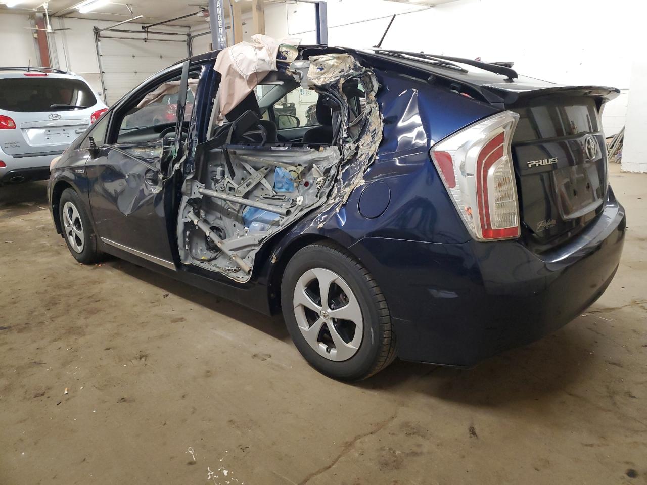 2012 Toyota Prius VIN JTDKN3DU5C1506012 Copart auction photo, side / rear end damage thumbnail 2
