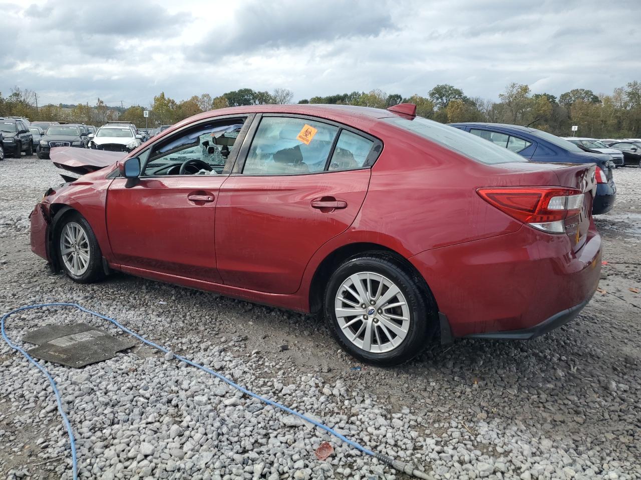 2017 Subaru Impreza VIN 4S3GKAD62H3602499 Copart auction photo, front end / side damage thumbnail 2