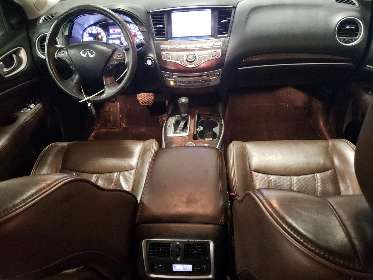 2014 Infiniti QX60 VIN 5N1AL0MM1EC509444 Copart auction photo, front end / side damage thumbnail 8