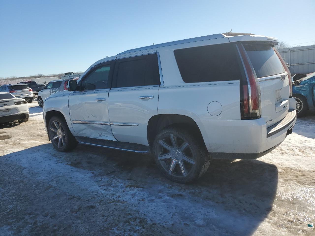2016 Cadillac Escalade VIN 1GYS4BKJ9GR247290 Copart auction photo, side / mechanical damage thumbnail 2