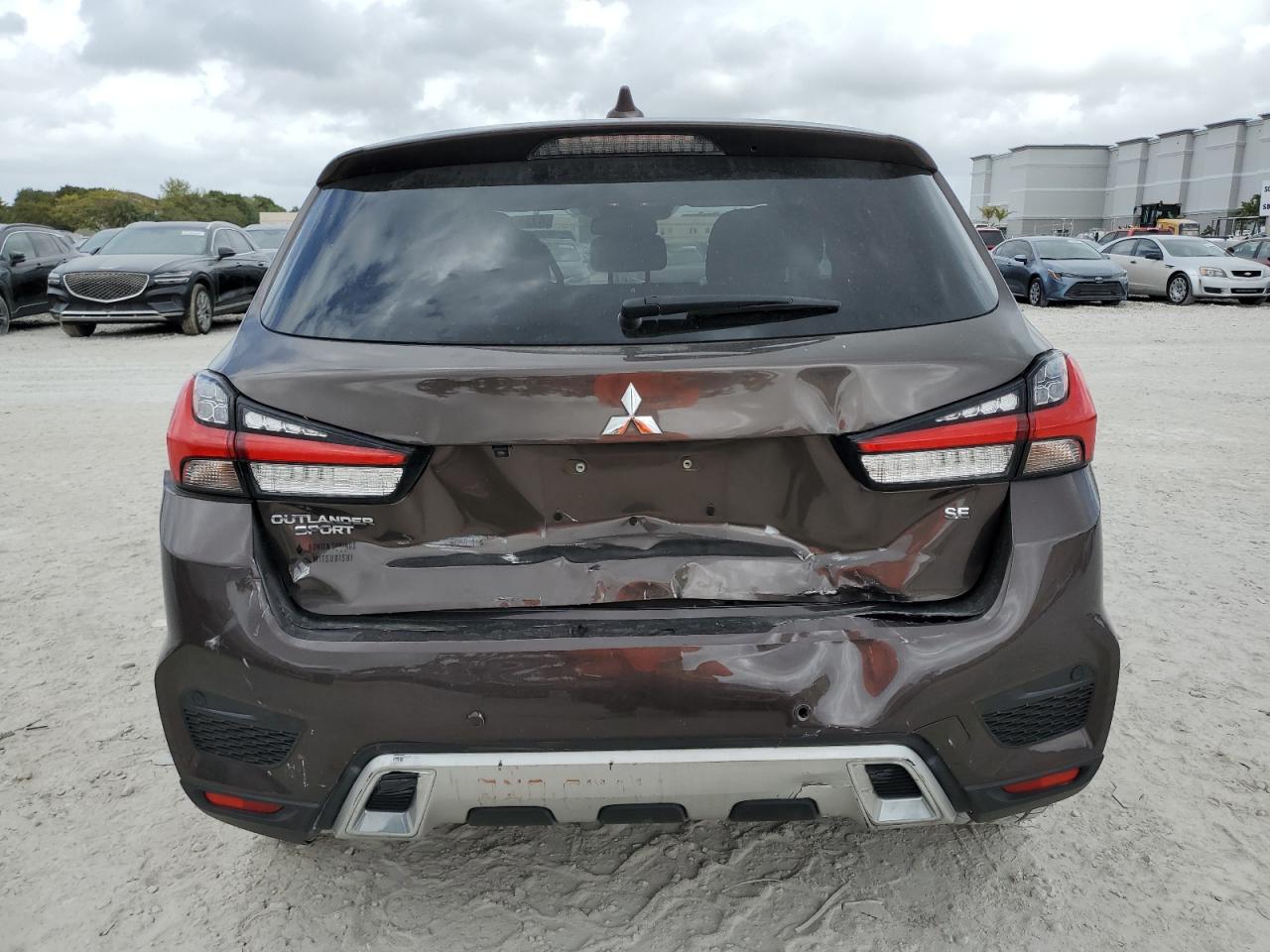2020 Mitsubishi Outlander VIN JA4AP4AU1LU004333 Copart auction photo, front end / rear end damage thumbnail 6