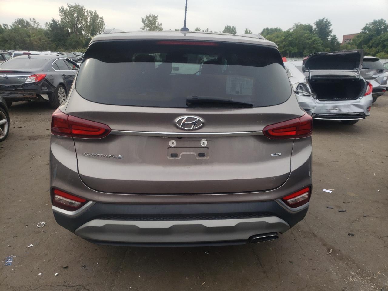2019 Hyundai Santa Fe VIN 5NMS2CAD0KH125217 Copart auction photo, front end damage thumbnail 6