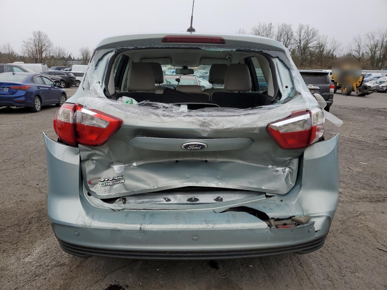 2013 Ford C-MAX VIN 1FADP5CU4DL540096 Copart auction photo, rear end damage thumbnail 6