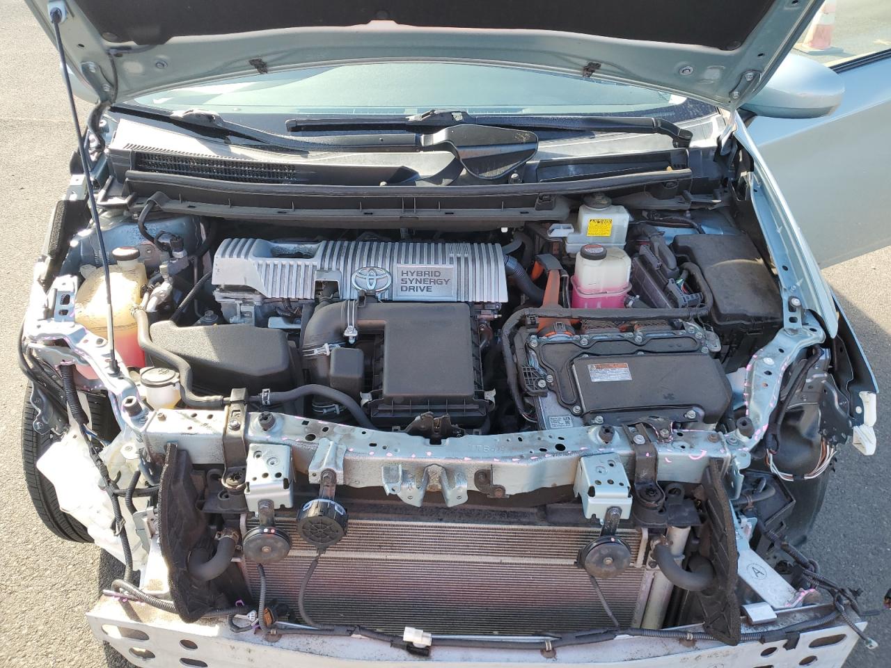 2015 Toyota Prius VIN JTDKN3DU0F1966697 Copart auction photo, front end / side damage thumbnail 13