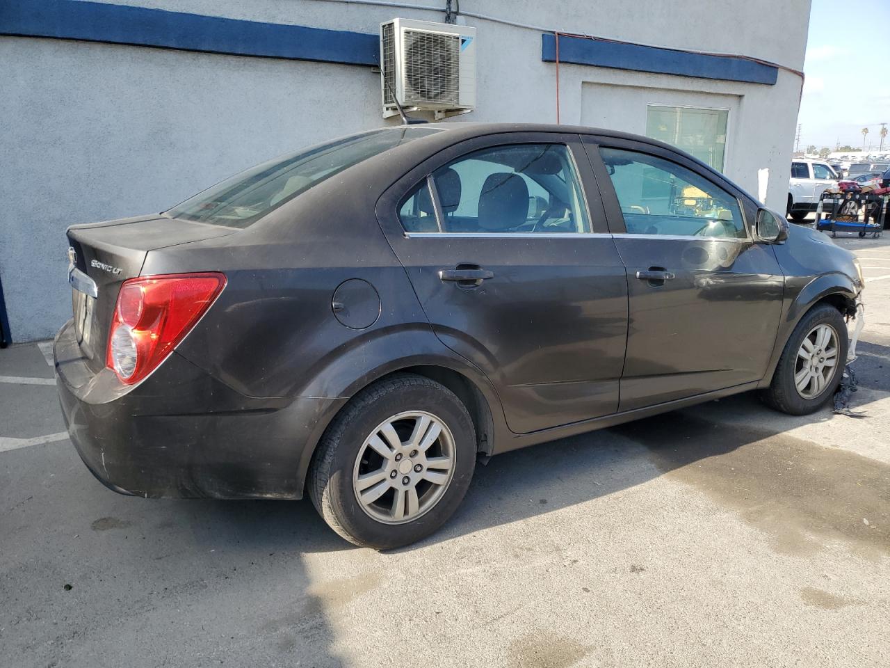 2013 Chevrolet Sonic VIN 1G1JC5SGXD4222944 Copart auction photo, burn / front end damage thumbnail 3