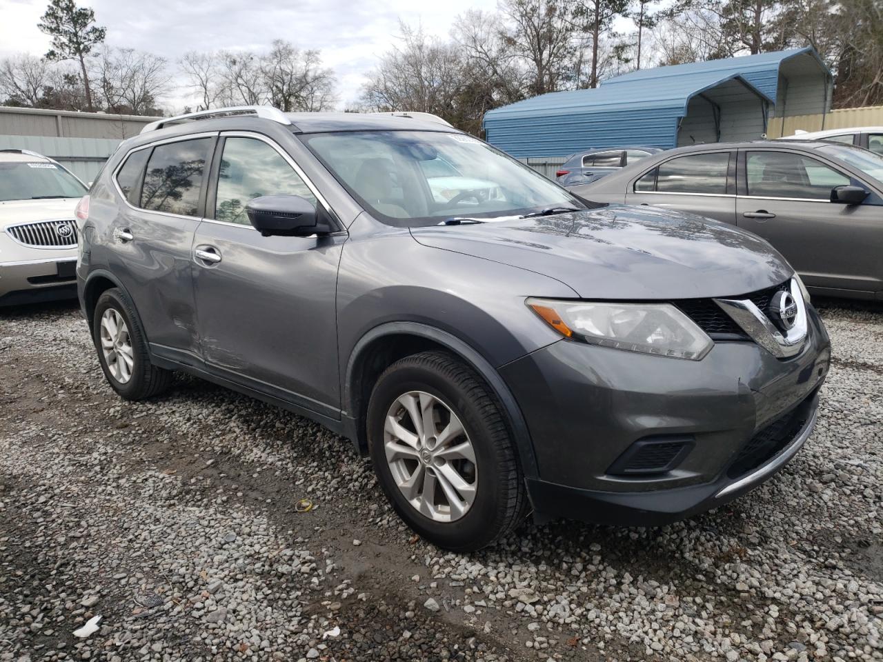2016 Nissan Rogue VIN KNMAT2MTXGP599745 Copart auction photo, side damage thumbnail 4