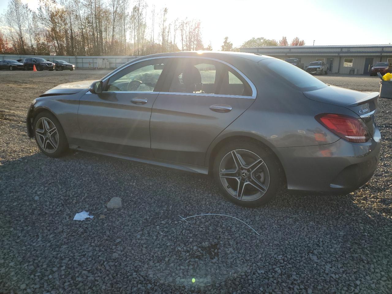 2019 Mercedes-Benz C-klasse VIN 55SWF8EB9KU292168 Copart auction photo, front end / side damage thumbnail 2