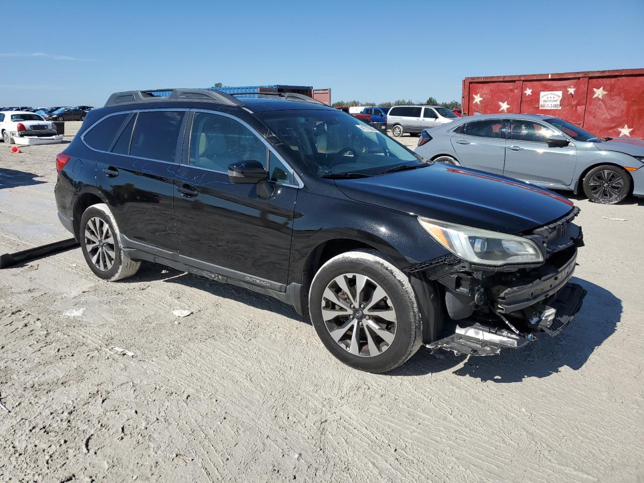 2016 Subaru Outback VIN 4S4BSBNC2G3316926 Copart auction photo, front end / side damage thumbnail 4