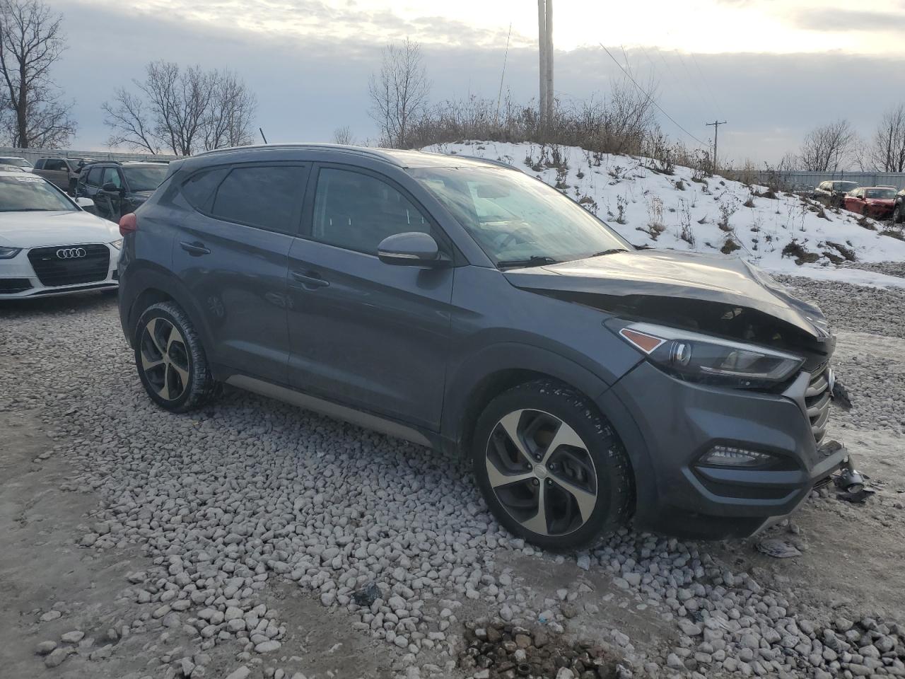 2017 Hyundai Tucson VIN KM8J3CA29HU314274 Copart auction photo, front end damage thumbnail 4