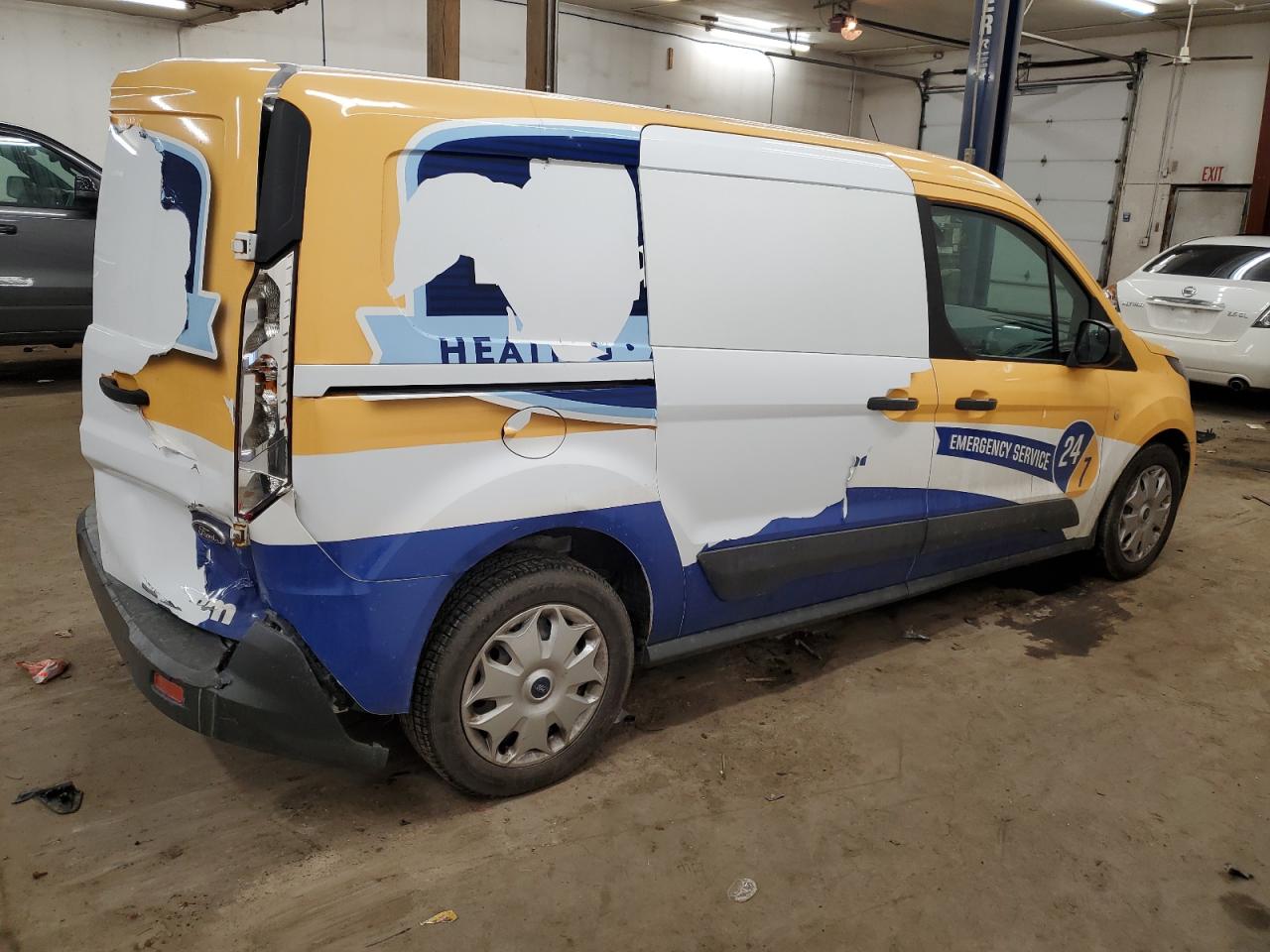 2015 Ford Transit VIN NM0LS7F7XF1199711 Copart auction photo, rear end damage thumbnail 3