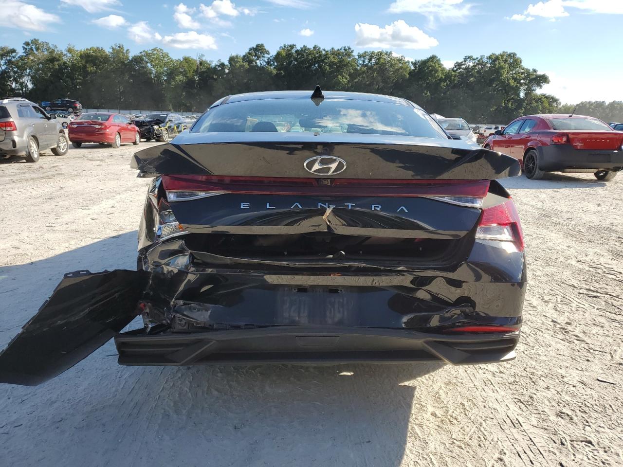 2021 Hyundai Elantra VIN 5NPLM4AG0MH032556 Copart auction photo, rear end / front end damage thumbnail 6