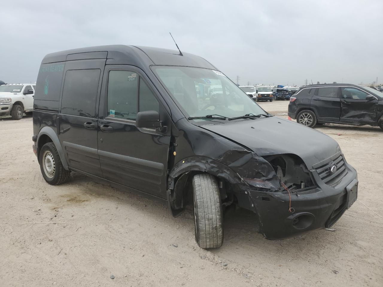 2010 Ford Transit VIN NM0KS9BN9AT021216 Copart auction photo, side / front end damage thumbnail 4