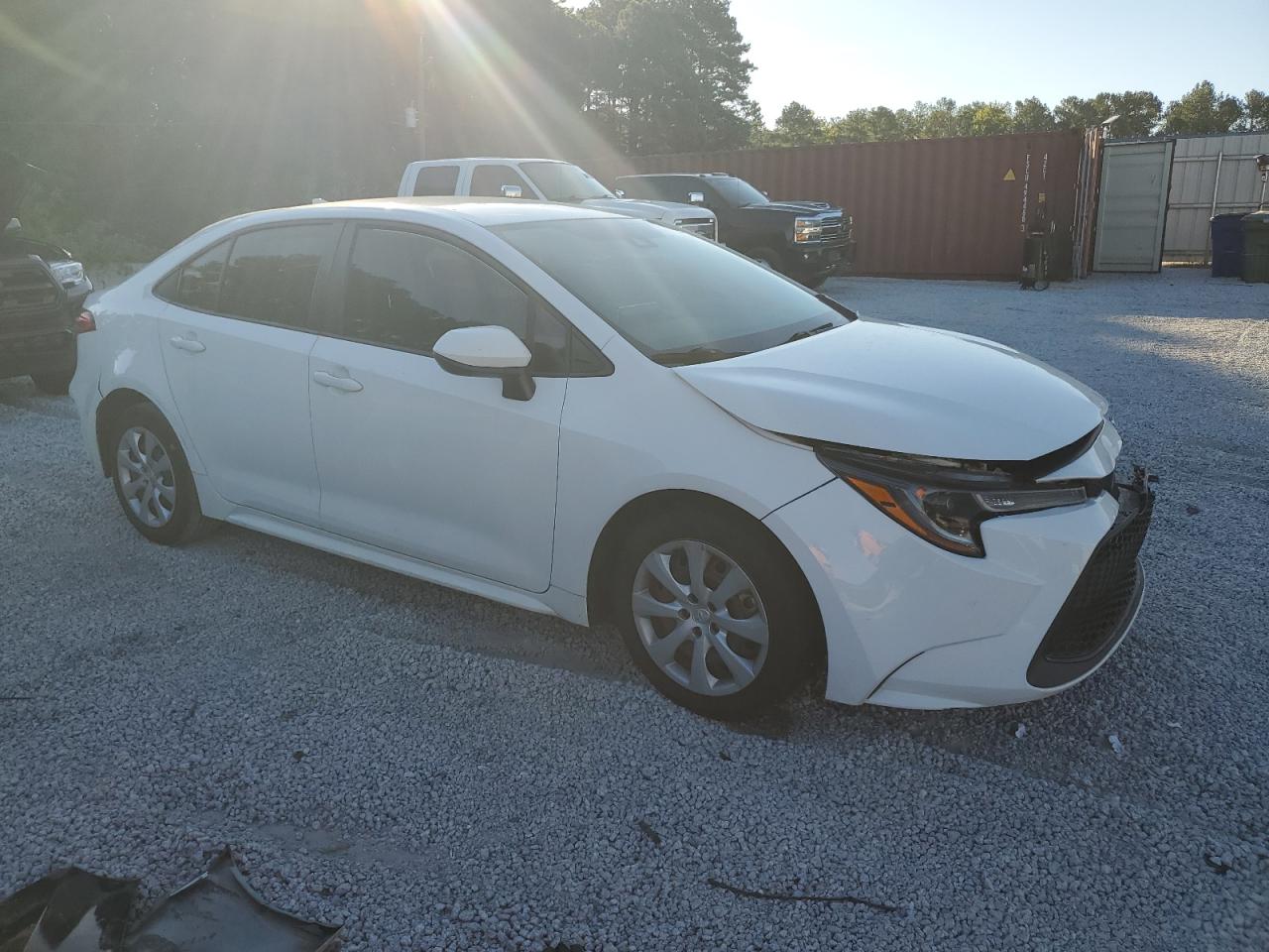 2020 Toyota Corolla VIN JTDEPRAEXLJ003017 Copart auction photo, front end / missing/altered vin damage thumbnail 4