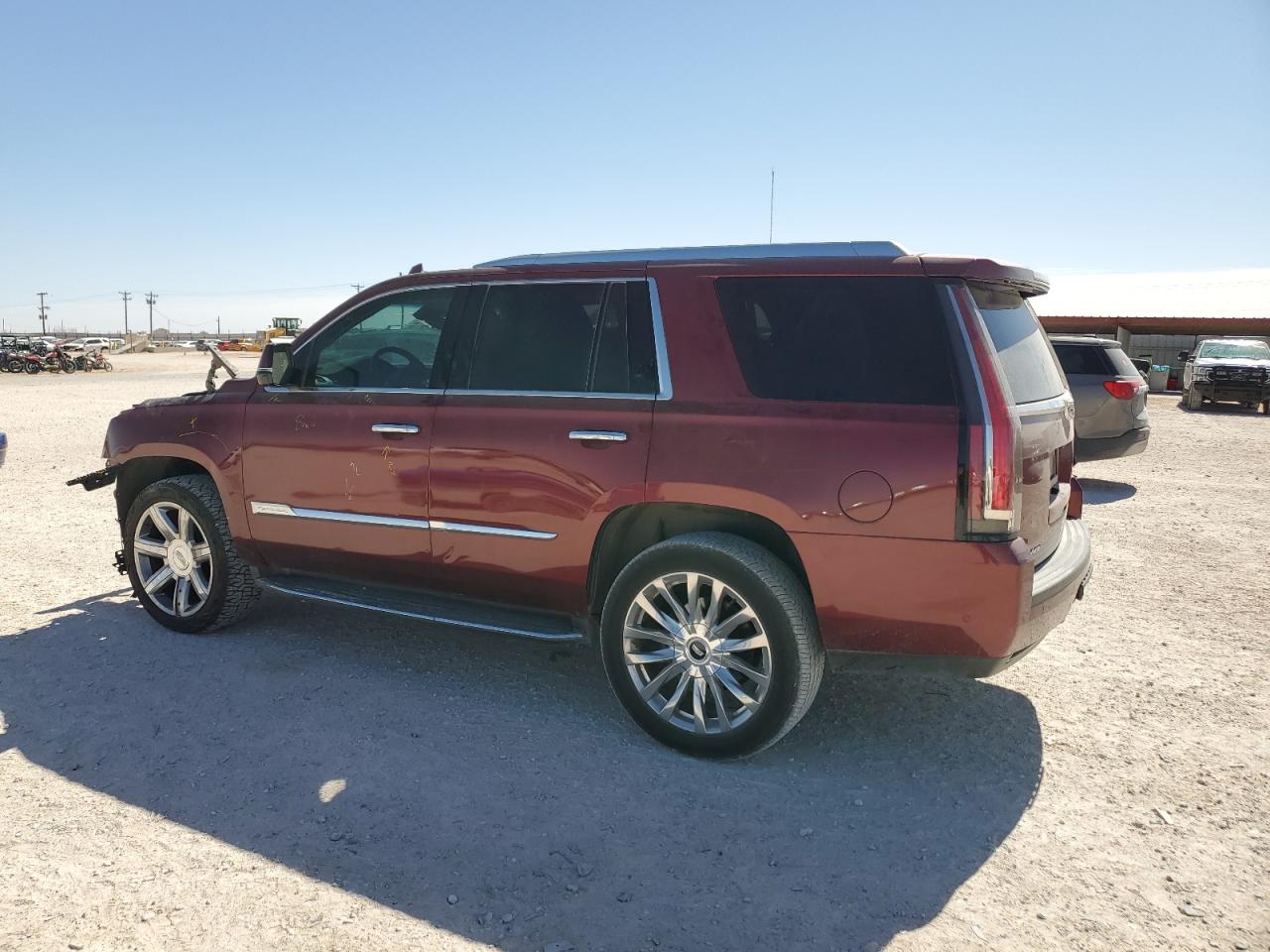 2017 Cadillac Escalade VIN 1GYS4BKJ5HR182696 Copart auction photo, front end / minor dent/scratches damage thumbnail 2