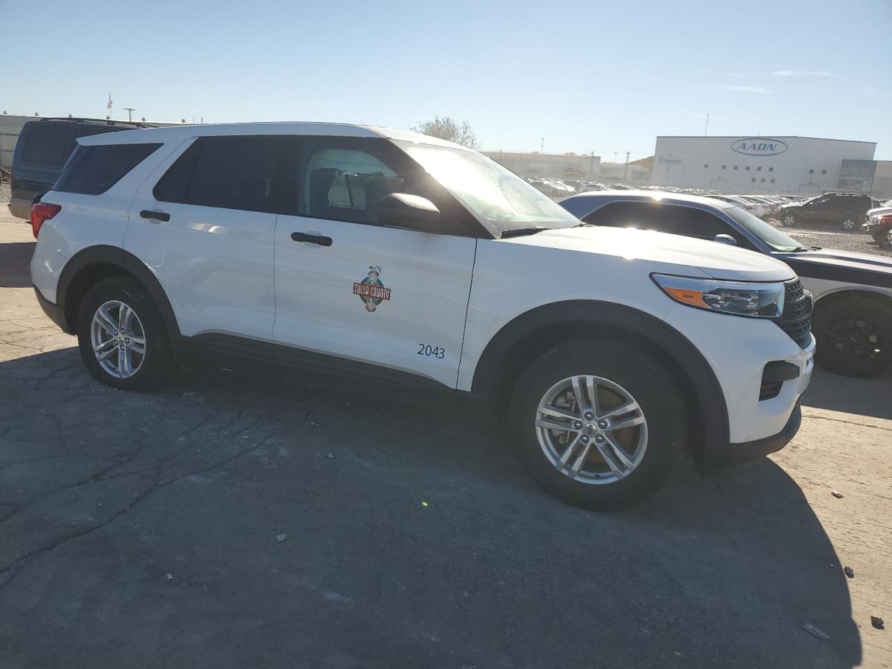 2022 Ford Explorer VIN 1FMSK8BH2NGB53039 Copart auction photo, undercarriage / side damage thumbnail 4