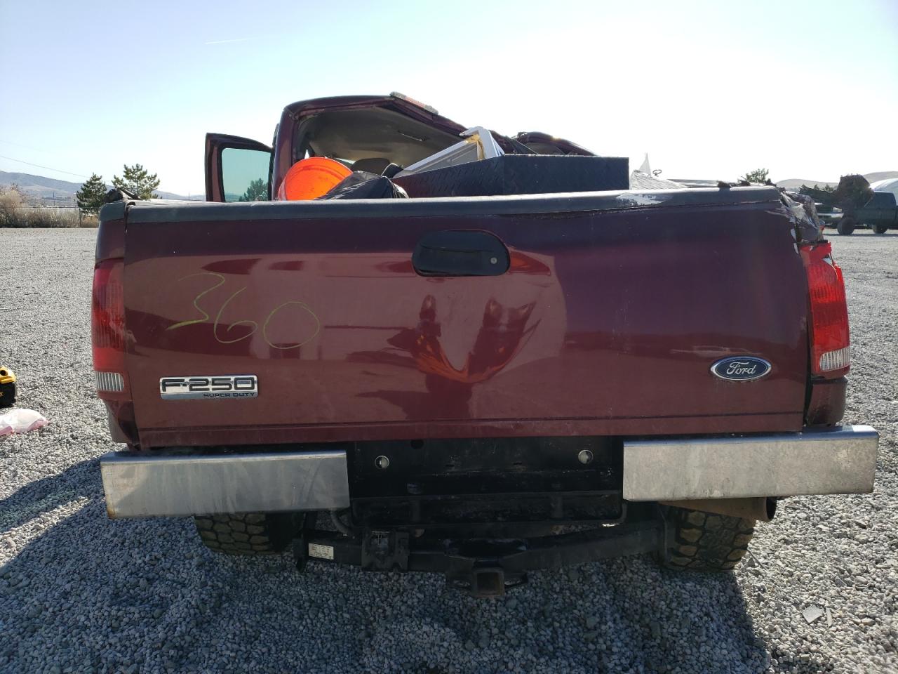 2006 Ford F250 VIN 1FTSX21P96EC31874 Copart auction photo, rollover damage thumbnail 6