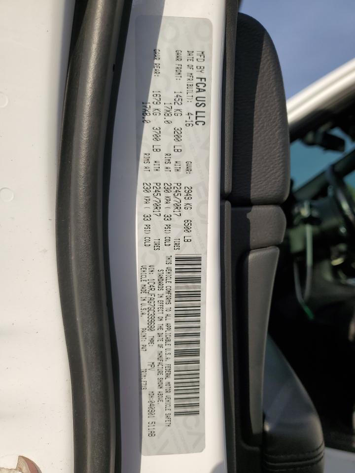 2016 Jeep Grand Cherokee VIN 1C4RJFAG7GC399680 Copart auction photo, front end damage thumbnail 15