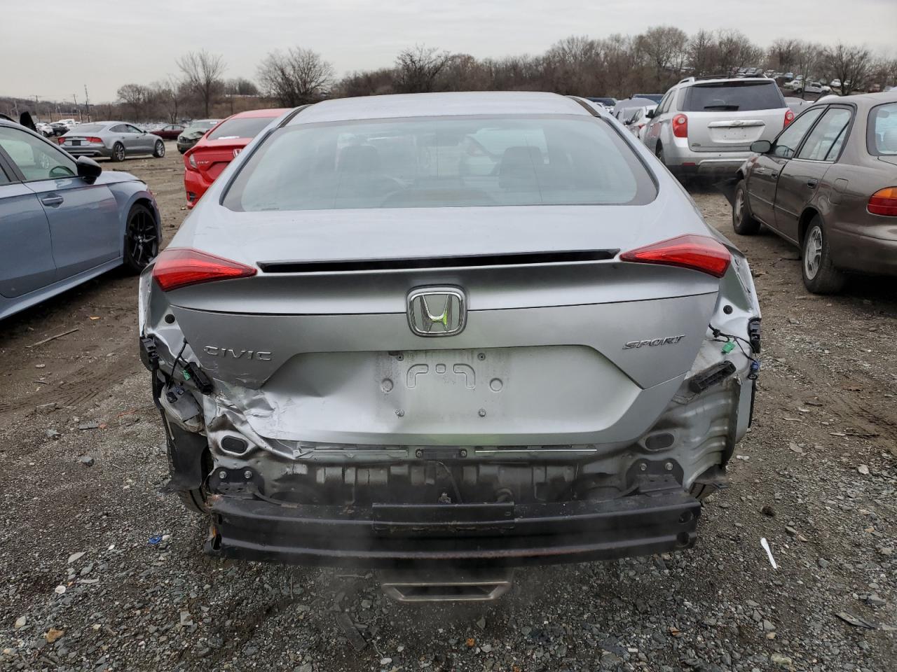 2020 Honda Civic VIN 2HGFC2F87LH538142 Copart auction photo, rear end damage thumbnail 6