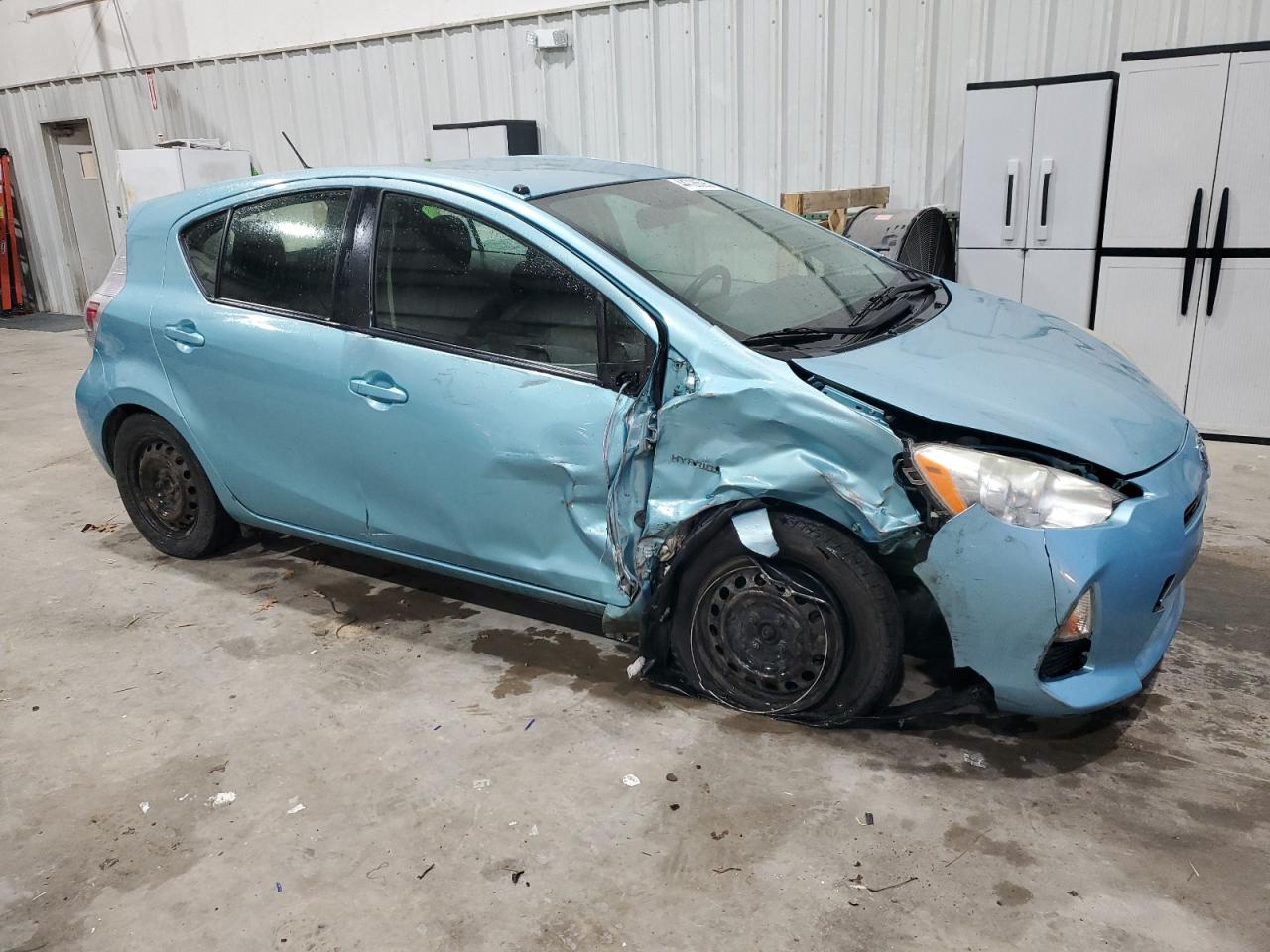 2013 Toyota Prius VIN JTDKDTB38D1050442 Copart auction photo, front end / side damage thumbnail 4