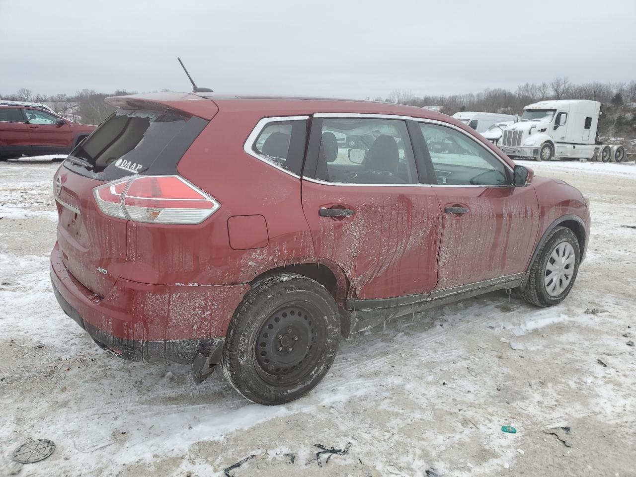 2016 Nissan Rogue VIN KNMAT2MV0GP668847 Copart auction photo, rear end / undercarriage damage thumbnail 3