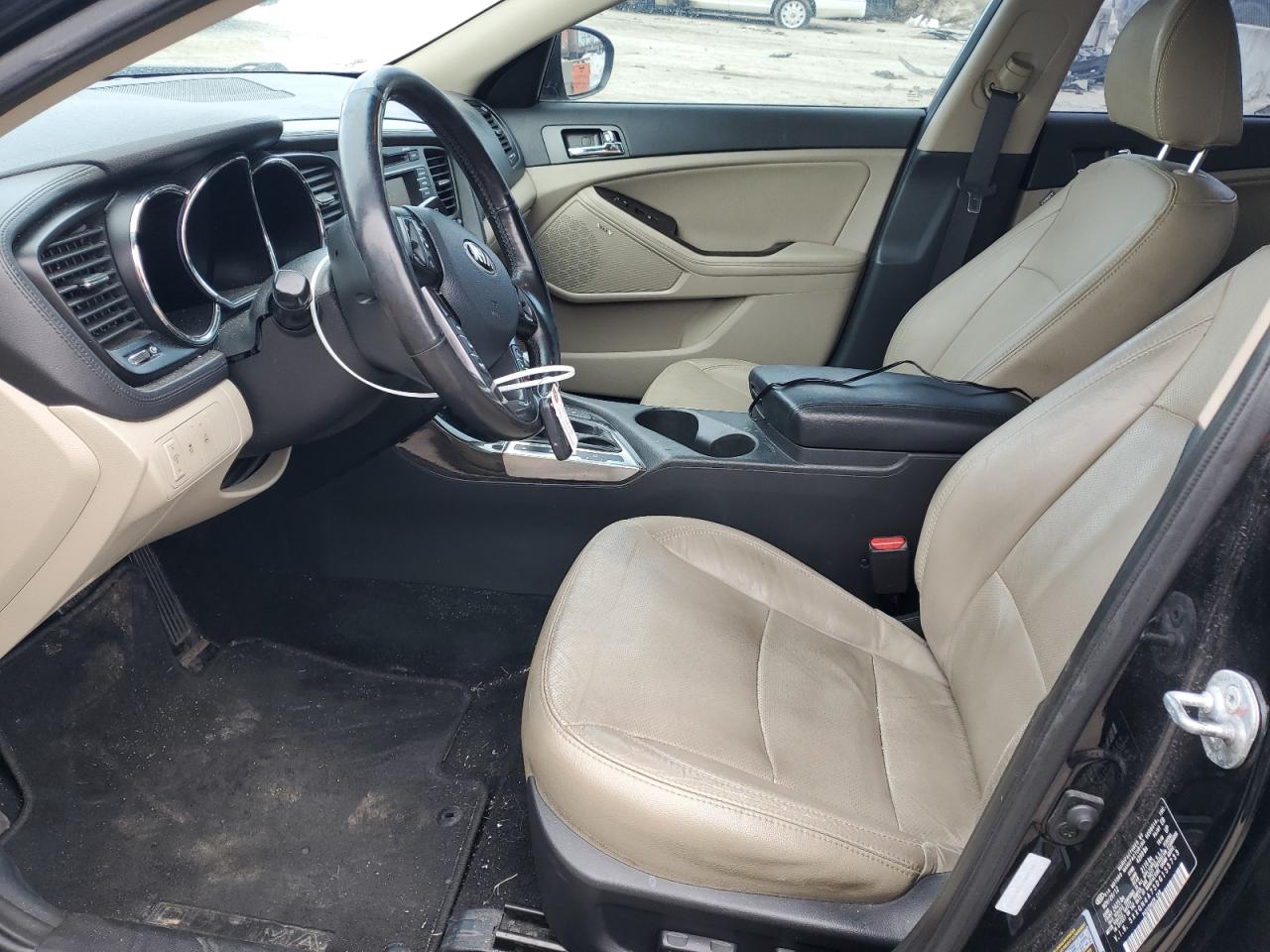 2013 KIA Optima VIN 5XXGN4A75DG155733 Copart auction photo, front end / side damage thumbnail 7