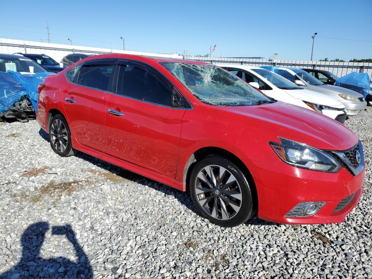 2016 Nissan Sentra VIN 3N1AB7AP9GY215351 Copart auction photo, all over damage thumbnail 4