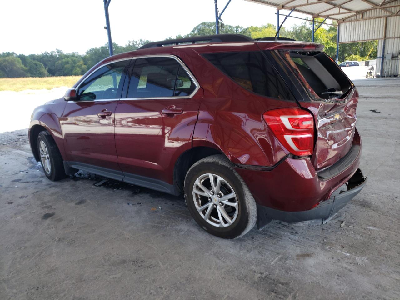 2016 Chevrolet Equinox VIN 2GNALCEK9G1158513 Copart auction photo, rear end / side damage thumbnail 2